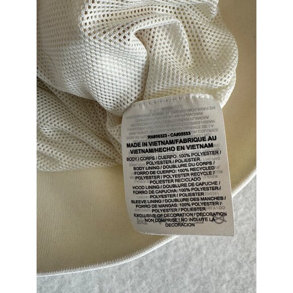 Nike Windrunner Womens Jacket Large Cream Full Zip Hoodie Running Jacket - Picture 4 of 12